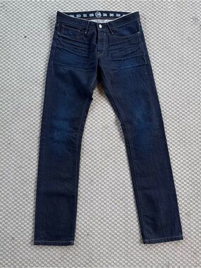 Earnest sewn selvedge denim skinny straight leg jeans size 33